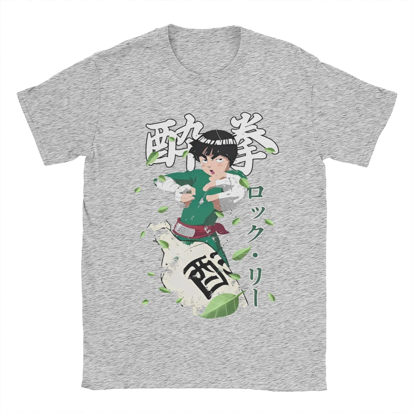 Narutos Rock Lee T-Shirt for Men Women Novelty Cotton Tees Round Neck Short Sleeve T Shirt Gift Idea Clothing