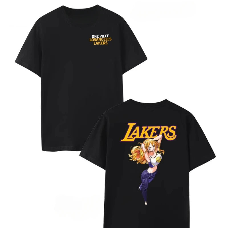 2025 New Hot Selling Doncic No. 77 LUFFY Basketball Sports T-Shirt Basketball Training Shirt Men And Women Fashion Casual Top