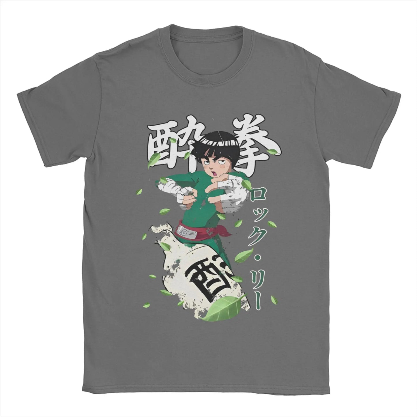 Narutos Rock Lee T-Shirt for Men Women Novelty Cotton Tees Round Neck Short Sleeve T Shirt Gift Idea Clothing