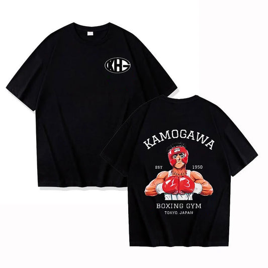 Anime Hajime T-shirt Men's Women's Casual Loose T-shirt Street Clothing Harajuku Tops Anime Hip-hop Street Fashion T-shirt 2025