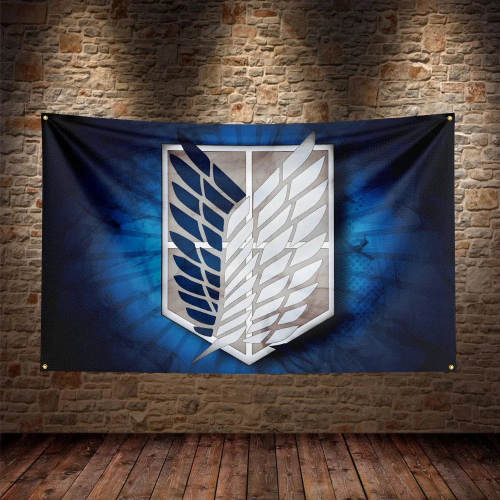 3X5 FT Attack on titan Flag Polyester Printed Other  Banner For Decor