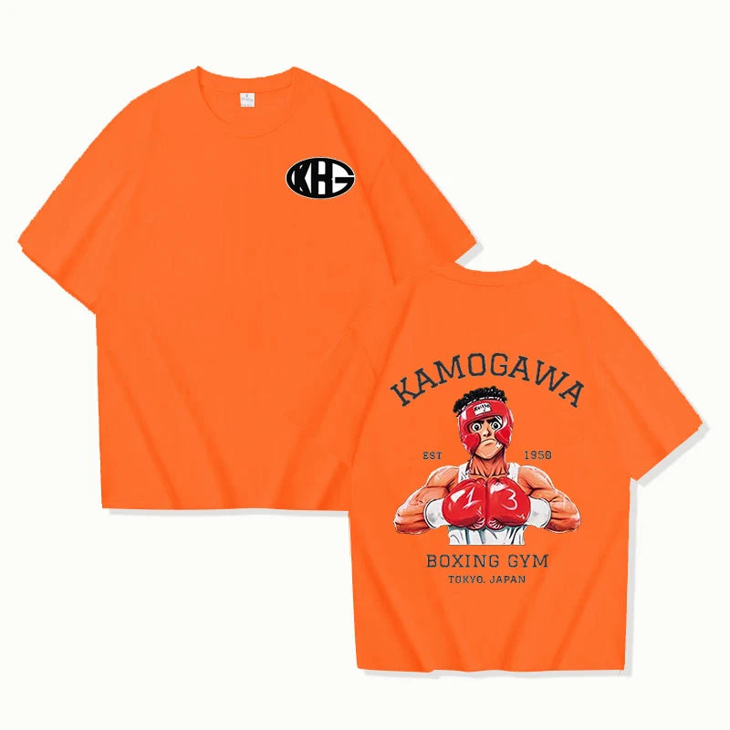 Anime Hajime T-shirt Men's Women's Casual Loose T-shirt Street Clothing Harajuku Tops Anime Hip-hop Street Fashion T-shirt 2025