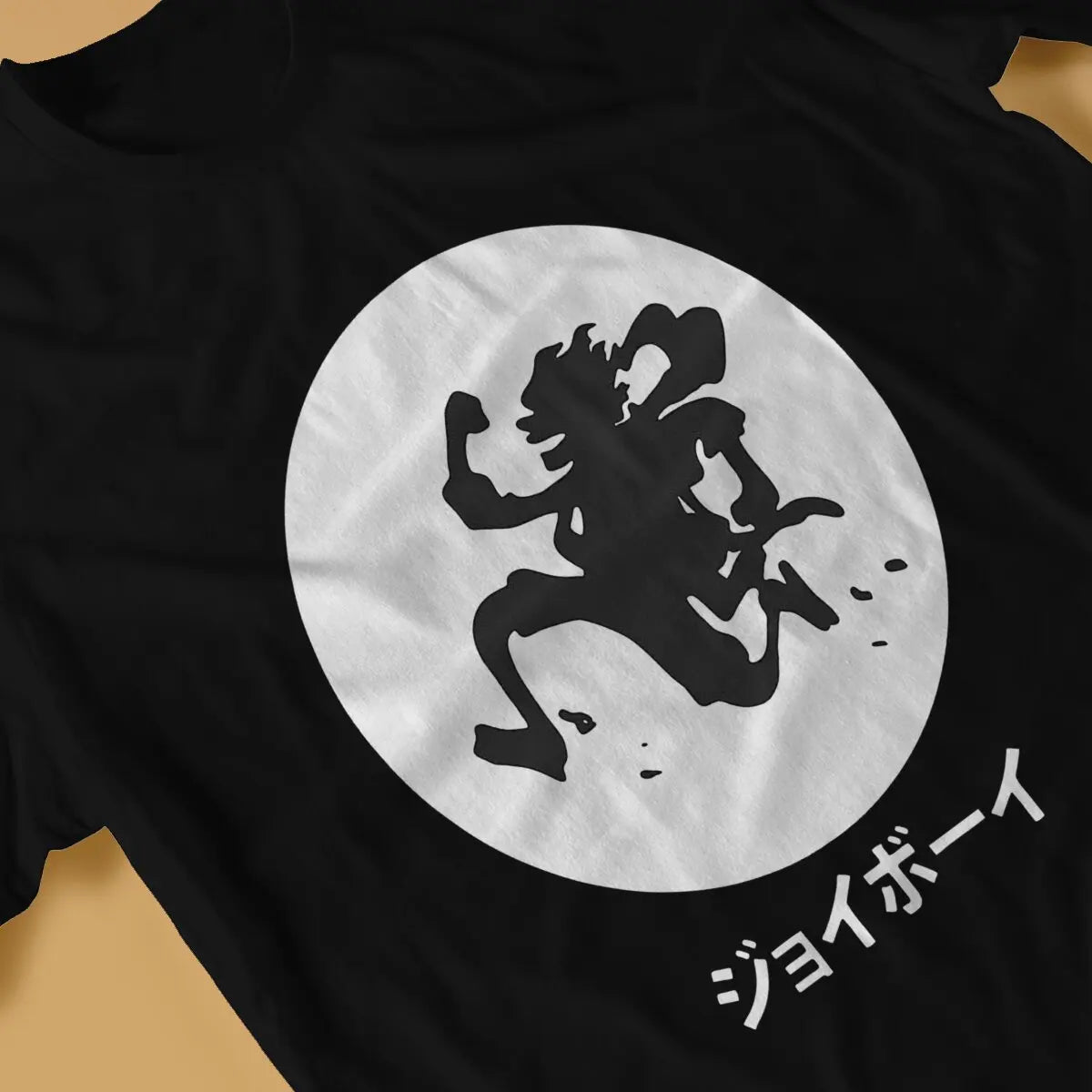 Men T-Shirt Moon Vintage Tees Short Sleeve ONE PIECE Luffy Gear 5 Nika T Shirts Round Collar Tops Adult