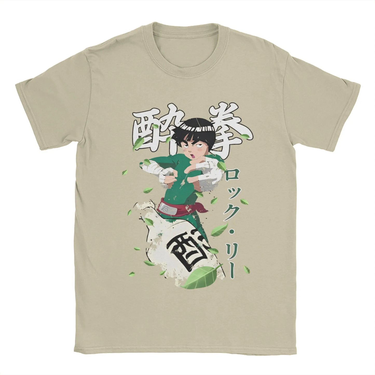 Narutos Rock Lee T-Shirt for Men Women Novelty Cotton Tees Round Neck Short Sleeve T Shirt Gift Idea Clothing