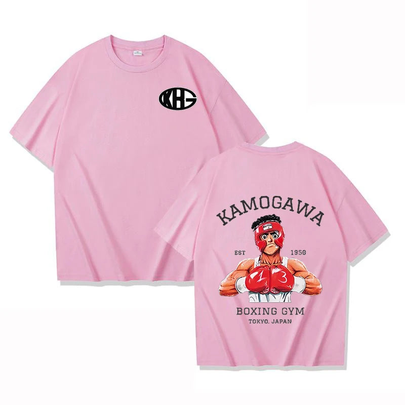 Anime Hajime T-shirt Men's Women's Casual Loose T-shirt Street Clothing Harajuku Tops Anime Hip-hop Street Fashion T-shirt 2025