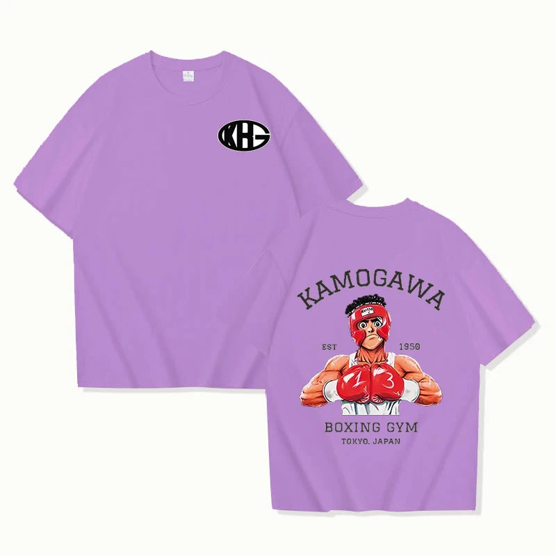 Anime Hajime T-shirt Men's Women's Casual Loose T-shirt Street Clothing Harajuku Tops Anime Hip-hop Street Fashion T-shirt 2025