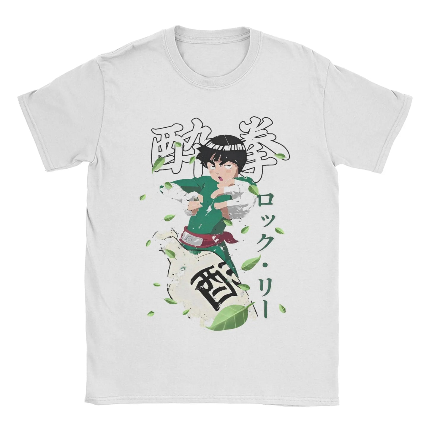 Narutos Rock Lee T-Shirt for Men Women Novelty Cotton Tees Round Neck Short Sleeve T Shirt Gift Idea Clothing