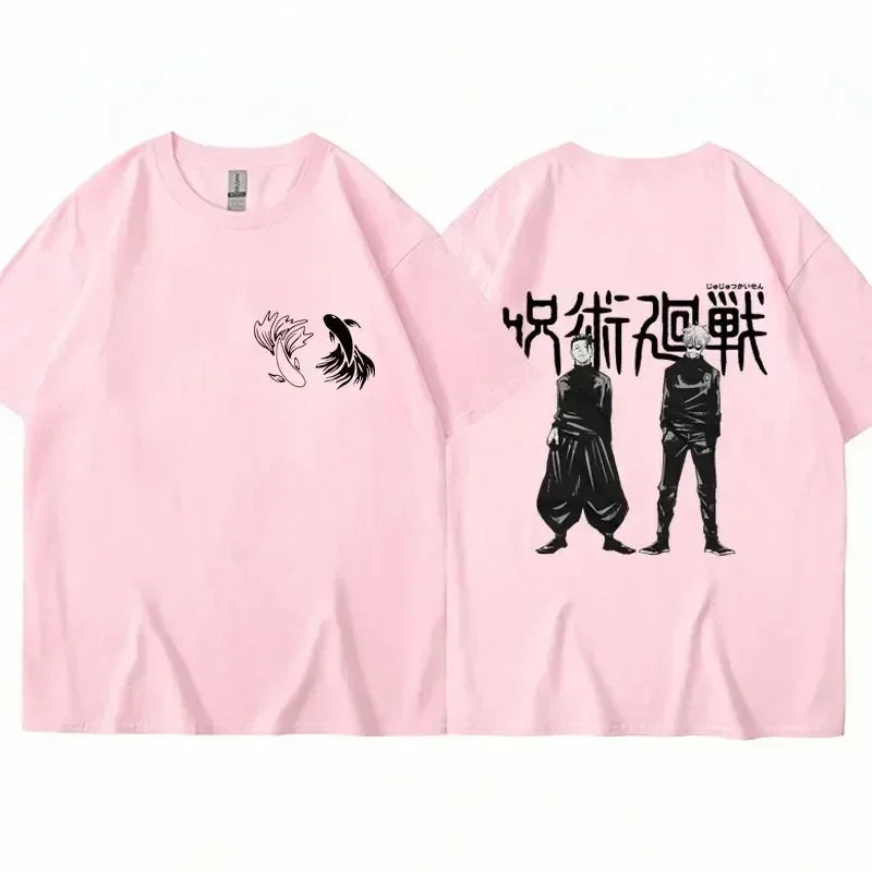 2024 Japanese Anime Jujutsu Kaisen T-shirt Satoru Gojo Geto Suguru Manga Graphic Tees Casual Harajuku Hip Hop Men Women Tops